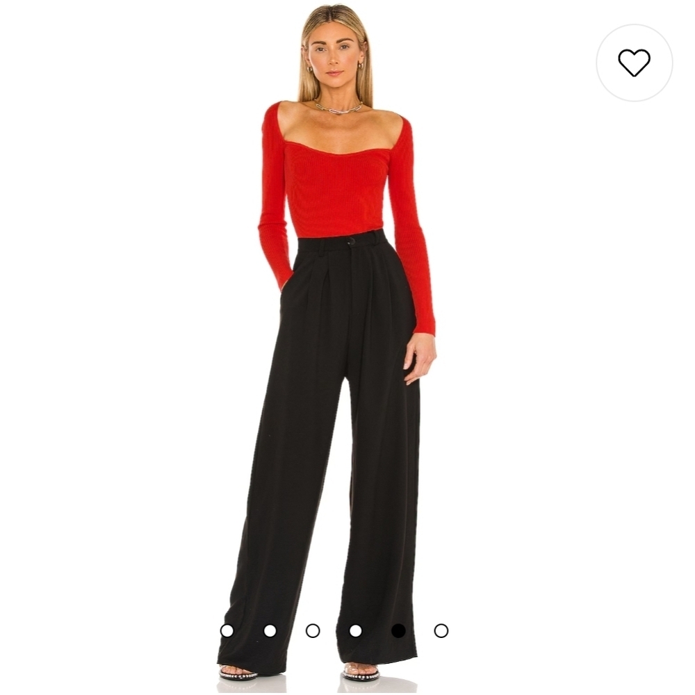 Naomi Sweetheart Bodysuit, red, size Small